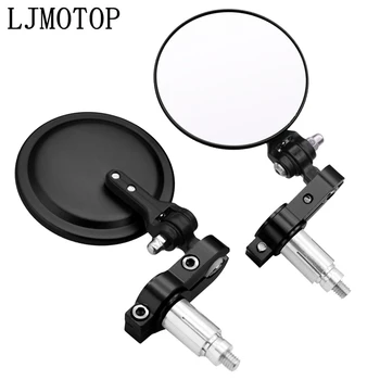 

Universal Motorcycle Mirrors 3 Inch Round Folding Bar End Side Mirror for Kawasaki ZX7R ZX9 Ninja GPZ500 Ninja EX500 Ninja 650R