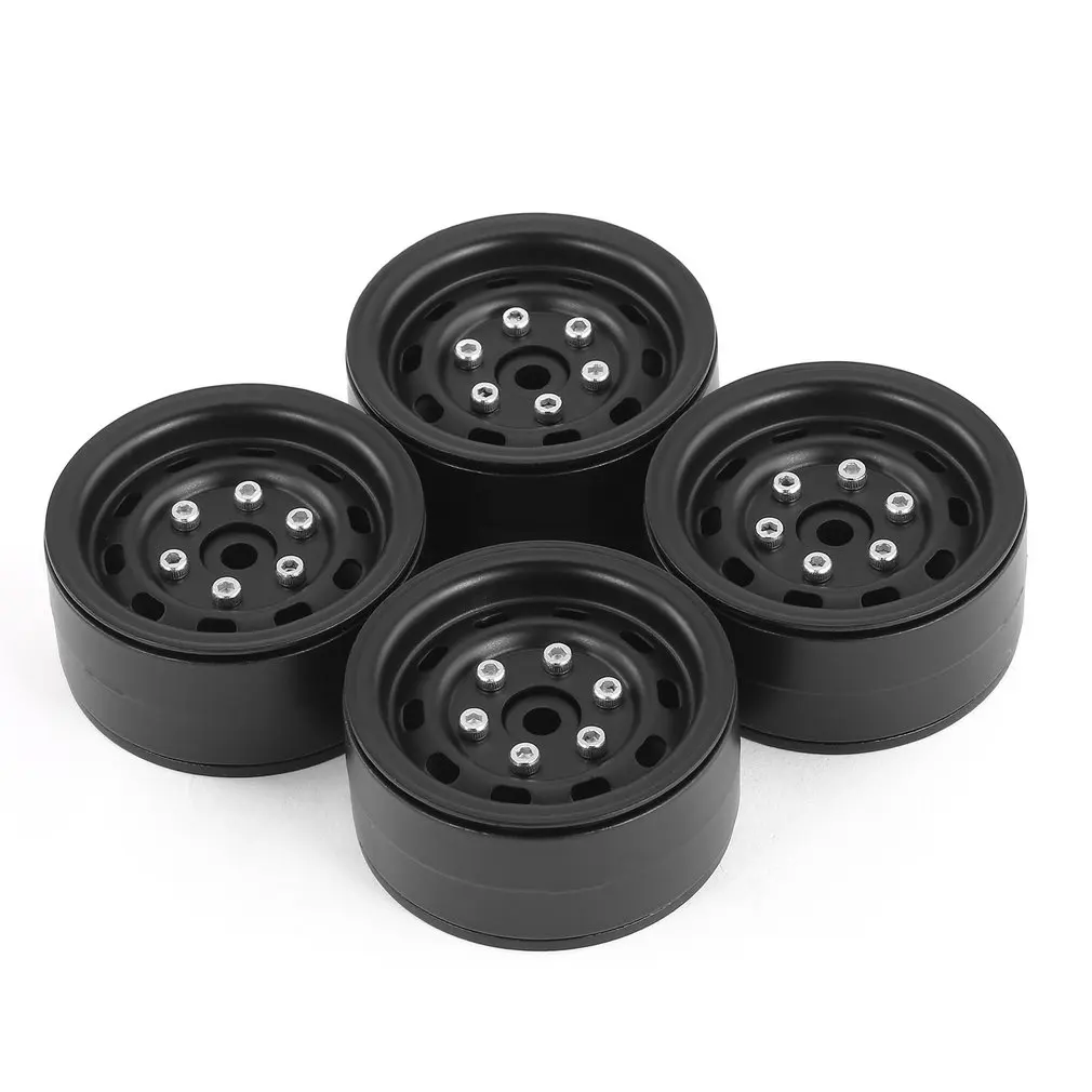 

4pcs AX-618 1.9inch RC Tires Beadlock Metal Wheels Hub Rim Set for Axial SCX10 RC4WD D90 1/10 RC Car RC Model Parts&Accessories