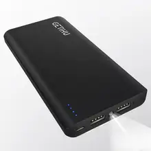 INIU 13000mAh 2.4A power Bank двойное Портативное зарядное usb-устройство power bank для iPhone X Xiaomi Mi телефон повербанк внешний аккумулятор