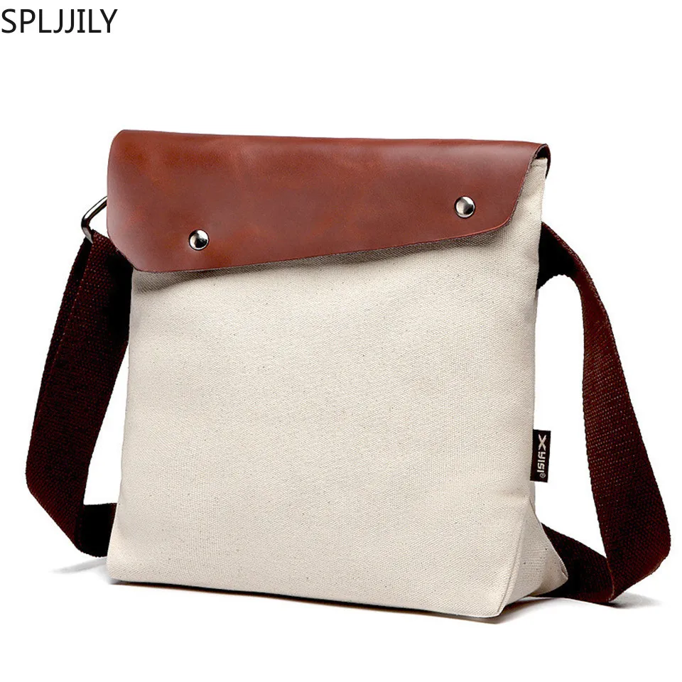 

SPLJJILY Man Shoulder Messenger Bag Fashion Vintage PU Handbag Male Cross Body Business Bags