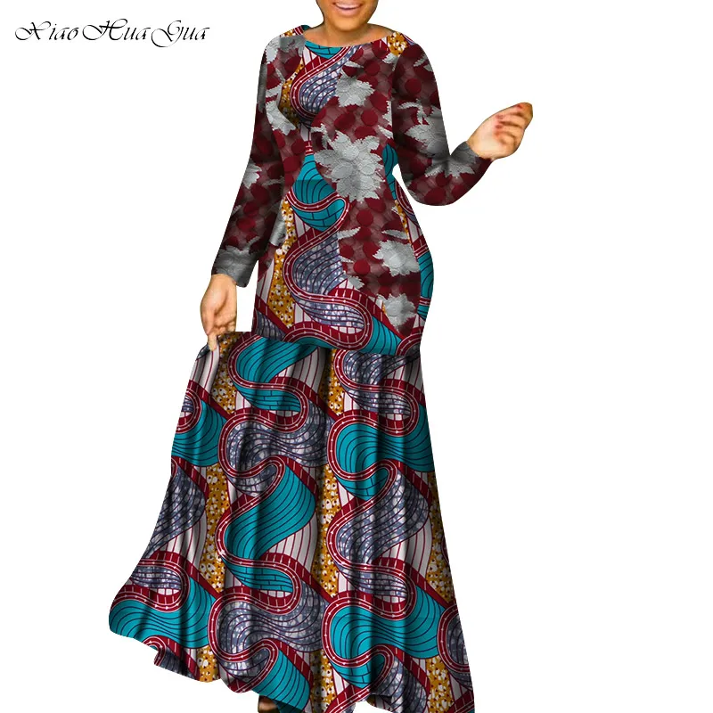 3 Новые африканские платья для женщин dashiki vetement femme рубашка в африканском стиле bazin riche ankara Большие размеры вечерние длинные платья wy5265 - Цвет: 3