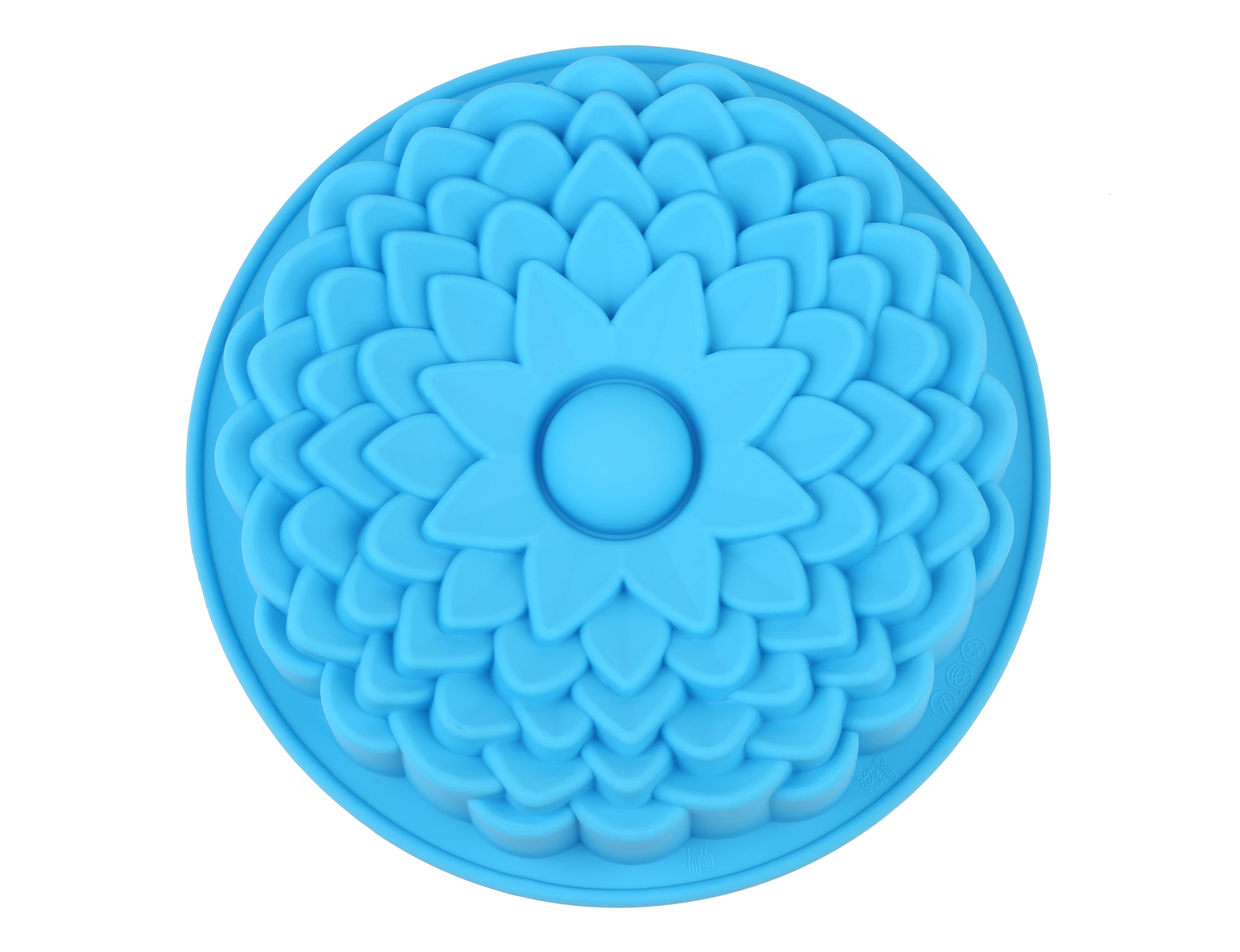 New Silicone Mold for big Cake Flower Crown shape pastry Baking Tools 3D Bread cake form Pizza Pan DIY birthday wedding | Дом и сад