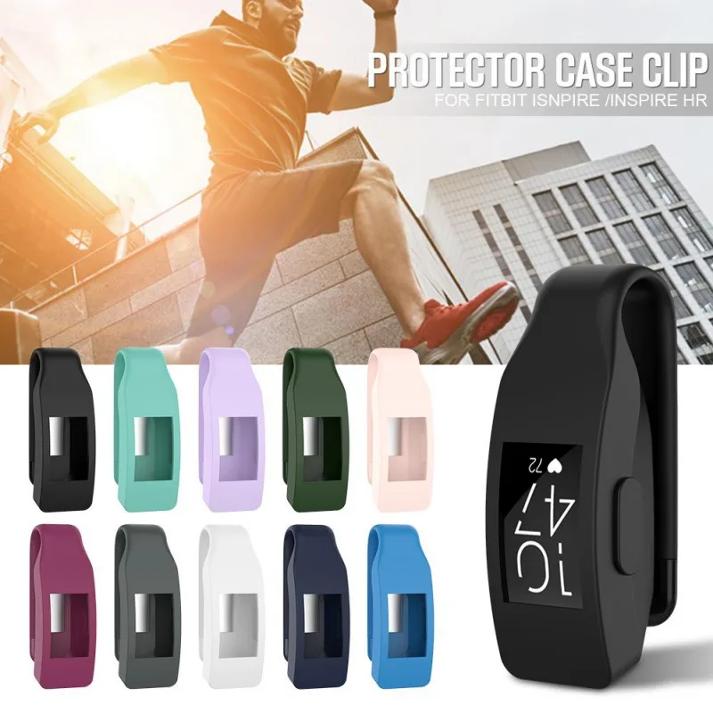 

high quality Steel Clip Protector Holder Silicone Protective Case Clip For Fitbit Inspire/InspireHR!