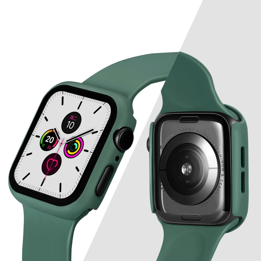 Glass+Band for Apple Watch strap 44mm 40mm 38mm 42mm Screen  Protector+Case+belt Bracelet iWatch serie 6 se 5 4 3 7 41mm  45mm|Watchbands| - AliExpress