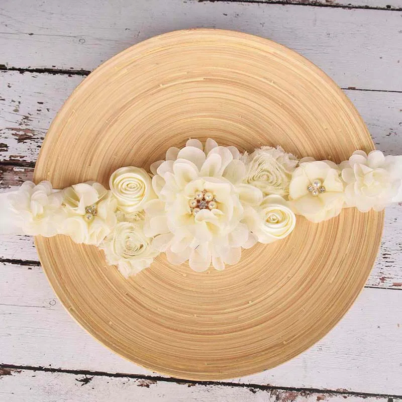Цвета слоновой кости беременности и родам пояс Беременность живота Пояс Baby Shower