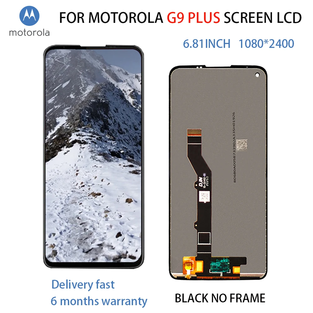 AAA 6.81 inch Original MOTOROLA G9 plus crystal display digital LCD screen 100% test | Мобильные телефоны и аксессуары