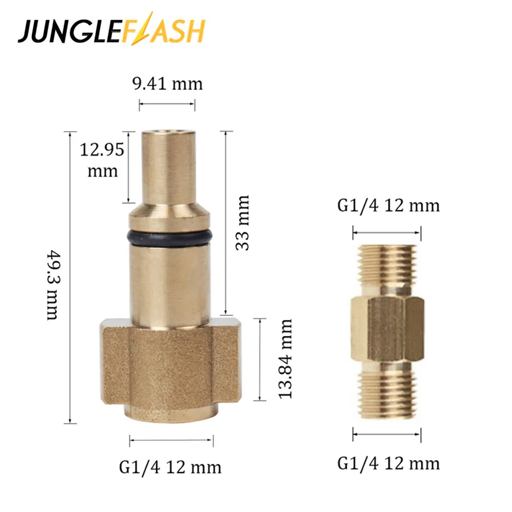 JUNGLEFLASH High Pressure Snow Foam Lance Adapter For Lavor Foam Generator Nozzle Foam Gun Car Washer
