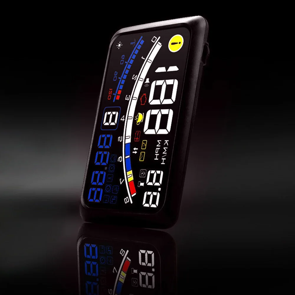 5,5 ''Durable OBD2 автомобиля gps HUD Дисплей более км/ч Предупреждение Системы
