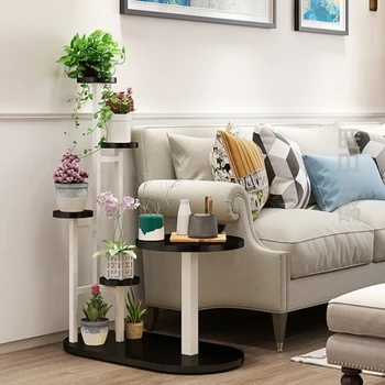 

Living Room Household Flower Shelf Multi-storey Indoor Special Price And Space Saving Sofa Side Several Combination Of Shelf Iro