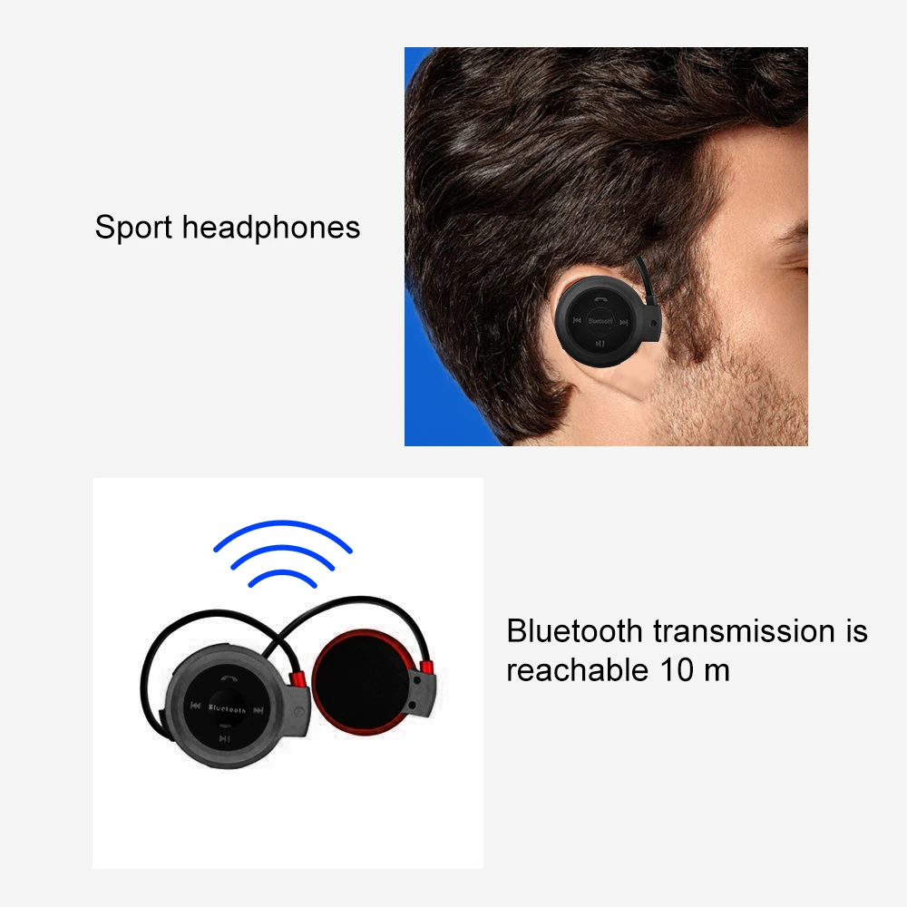 Спортивные Bluetooth наушники беспроводная мини гарнитура дизайнерские для звонков