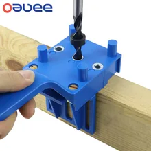 Quick Wood Doweling Jig ABS Plastic Handheld Pocket Hole Jig System 6/8/10mm Drill Bit Hole Puncher For Carpentry Dowel Joints
