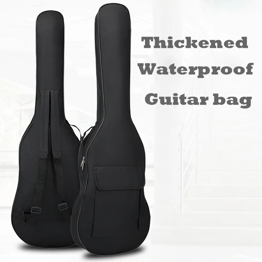 Местный запас двойные ремни мягкий водонепроницаемый электрический бас гитара сумка Мягкий чехол Gig сумка/
