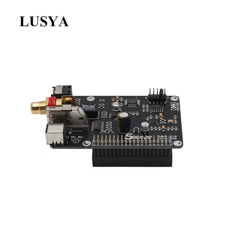 

Lusya New version Raspberry pi AK4118 Coaxial HIFI Sound Card I2S DSD Digital Broadcasting 32BIT PCM384 DSD128 G5-001