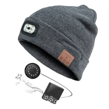 Унисекс, шапка, стерео динамик, для бега, лыжного спорта, Bluetooth, светодиодный головной убор, музыкальная теплая шапочка, моющаяся, умные подарки, зимняя беспроводная гарнитура
