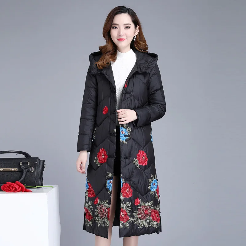 

2019 Winter New Style Fashion Hooded Slim Fit Thick Warm down Jacket Cotton-padded Clothes Coat Cotton-padded Clothes Women's Mi