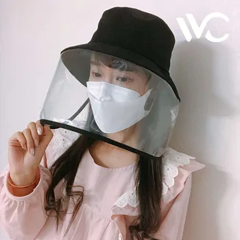 

Multi-function Protective Cap Full Face Mask Anti-droplets Anti-UV Anti-spit Anti-spitting Powder Wind Sand Mask for Men Women