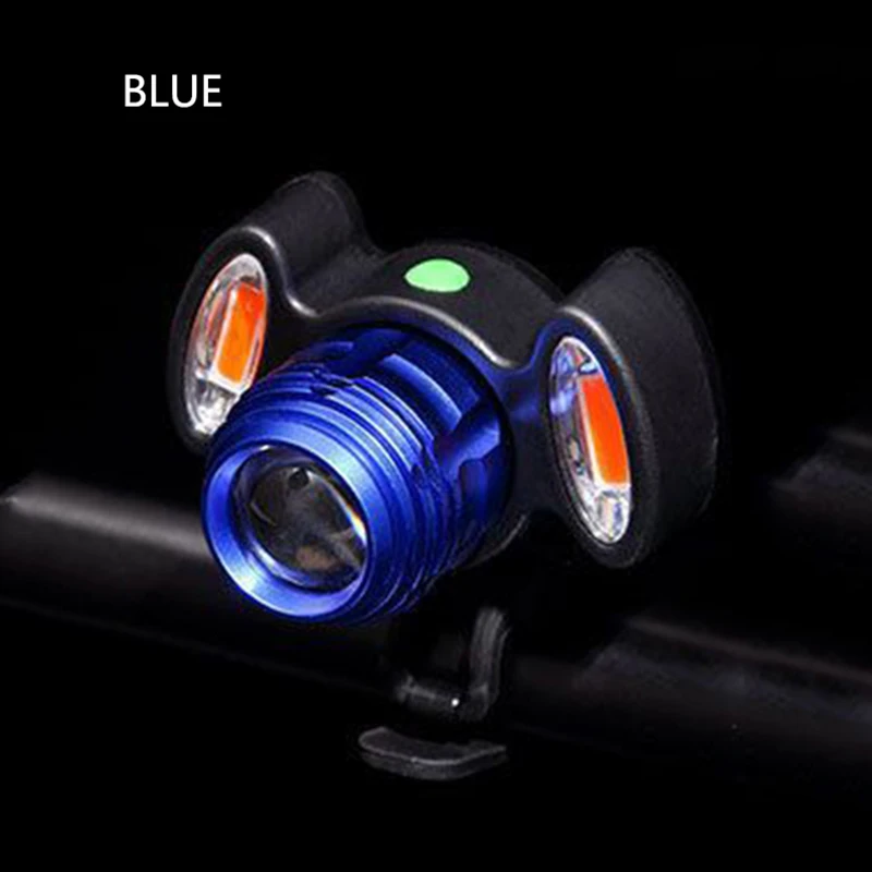 Bicycle Headlights Waterproof Riding Light USB Charging Mountain Bike Lights 4 Modes Strong Light Flashlight Bicycle Accessories
