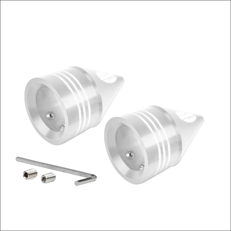 1 Pair Motorcycle Front Axle Nut Cover Cap for Harley Softail Dyna V-Rod Touring Trike Silver / Black Motorcycle Styling