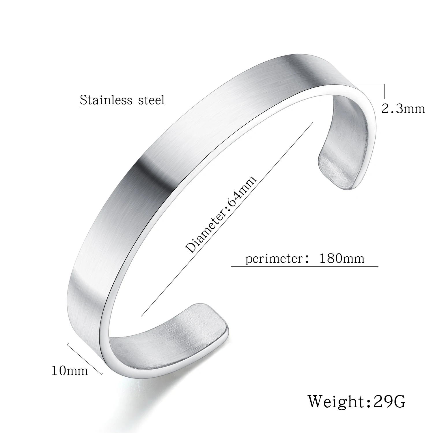 Stainless Steel Bracelet Men Statement Cuff Bangles Fashion Male Jewelry Father Gift