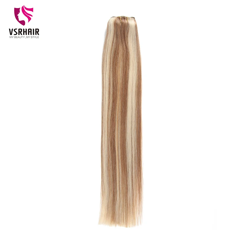 Cena VSR 120g 150g podwójne rysowane grube maszyny Remy włosy naturalny klip Ins 7 sztuk zestaw 8 sztuk zestaw Remy pasma z ludzkich włosów do wpinania w do przedłużania włosów