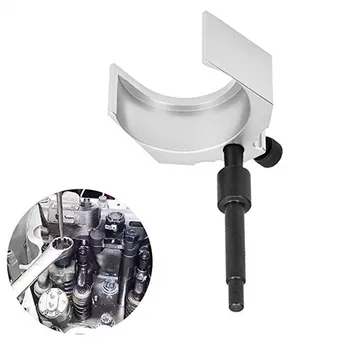 

Injector Height Adjustment Gauge Tool Diesel Engine Injector Timing Fixture for Caterpiller (CAT) 3406E(silver)
