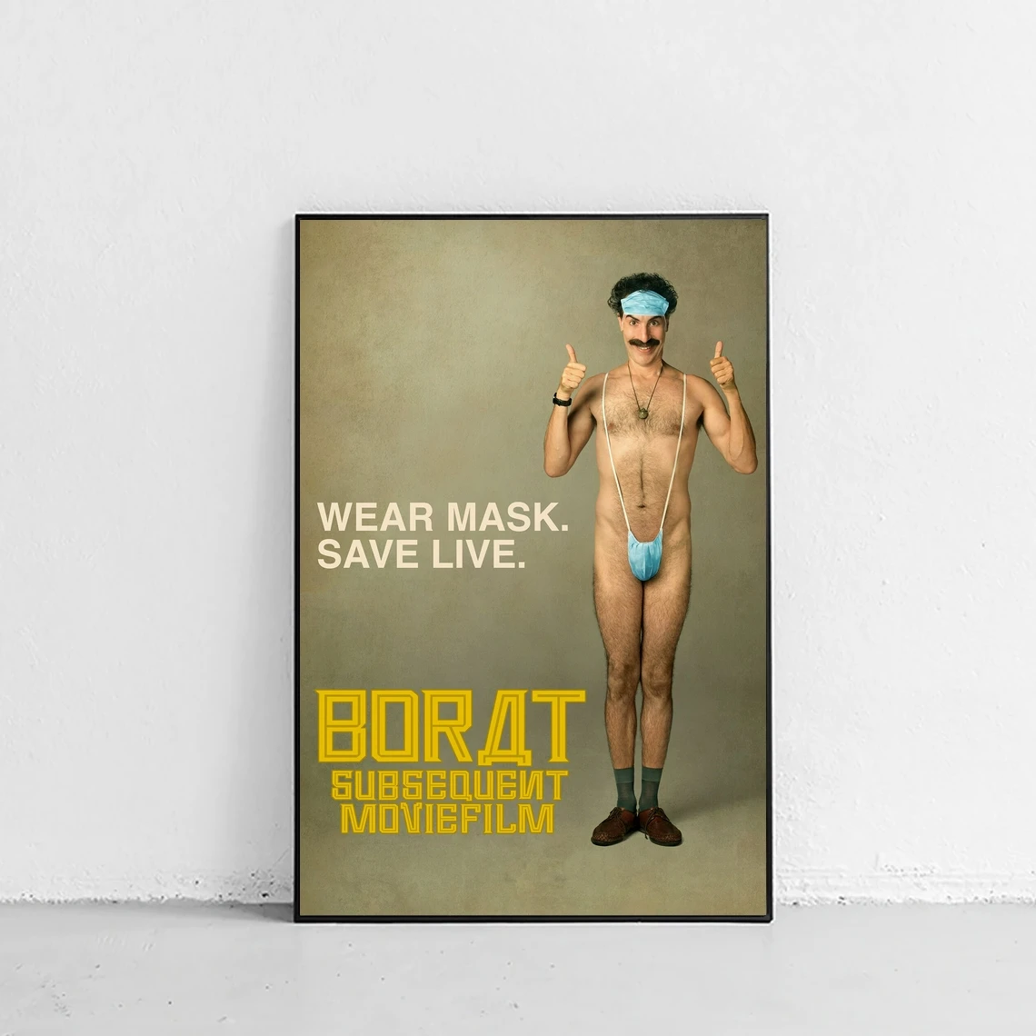 Borat Next Movefilm (2020) Movie Poster Canvas Print Home Wall Painting Decoration (Senza Cornice)