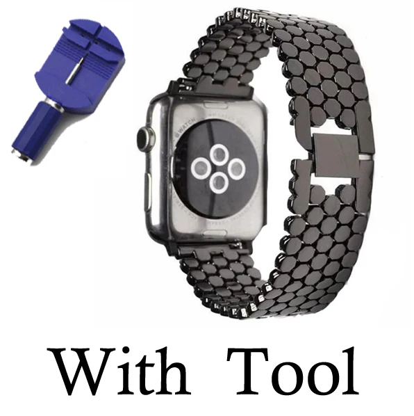42 мм наручных часов Apple Watch версии 4 версия 1 2 3 ремешок из нержавеющей стали