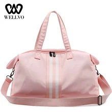 Сухая влажная карманная сумка для багажа, водонепроницаемая Женская дорожная сумка, раздельная сумка для фитнеса на плечо, сумки для путешествий XA688WB