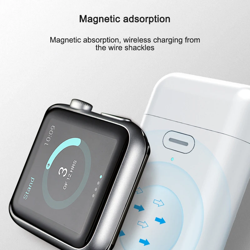 Беспроводное зарядное устройство Qi для Apple Watch 4 3 2 1 I Series портативная док станция