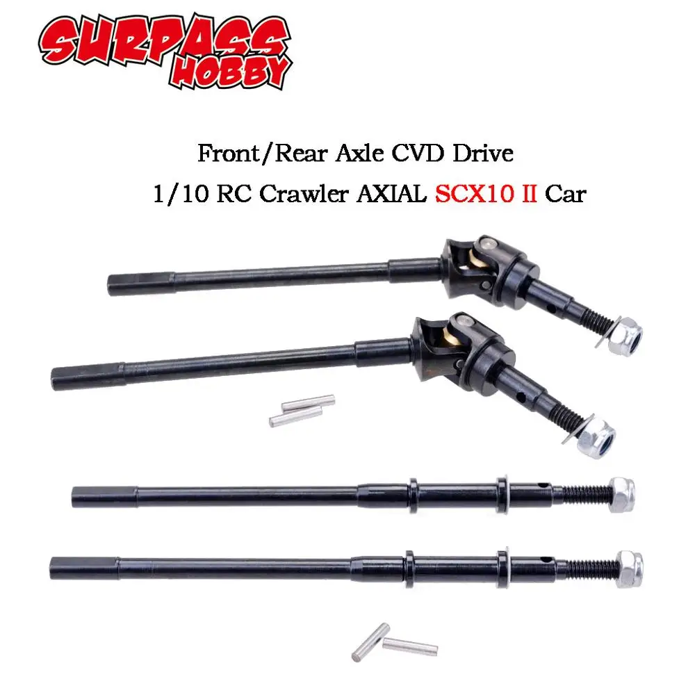 Hard Steel Front Rear Axle CVD AR44 Universal Drive Shaft for 1/10