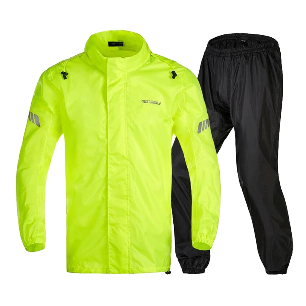

Waterproof Motorbike Cycling MTB Mountain Bike Reflective Rain Over Jerseys Trouser Suit