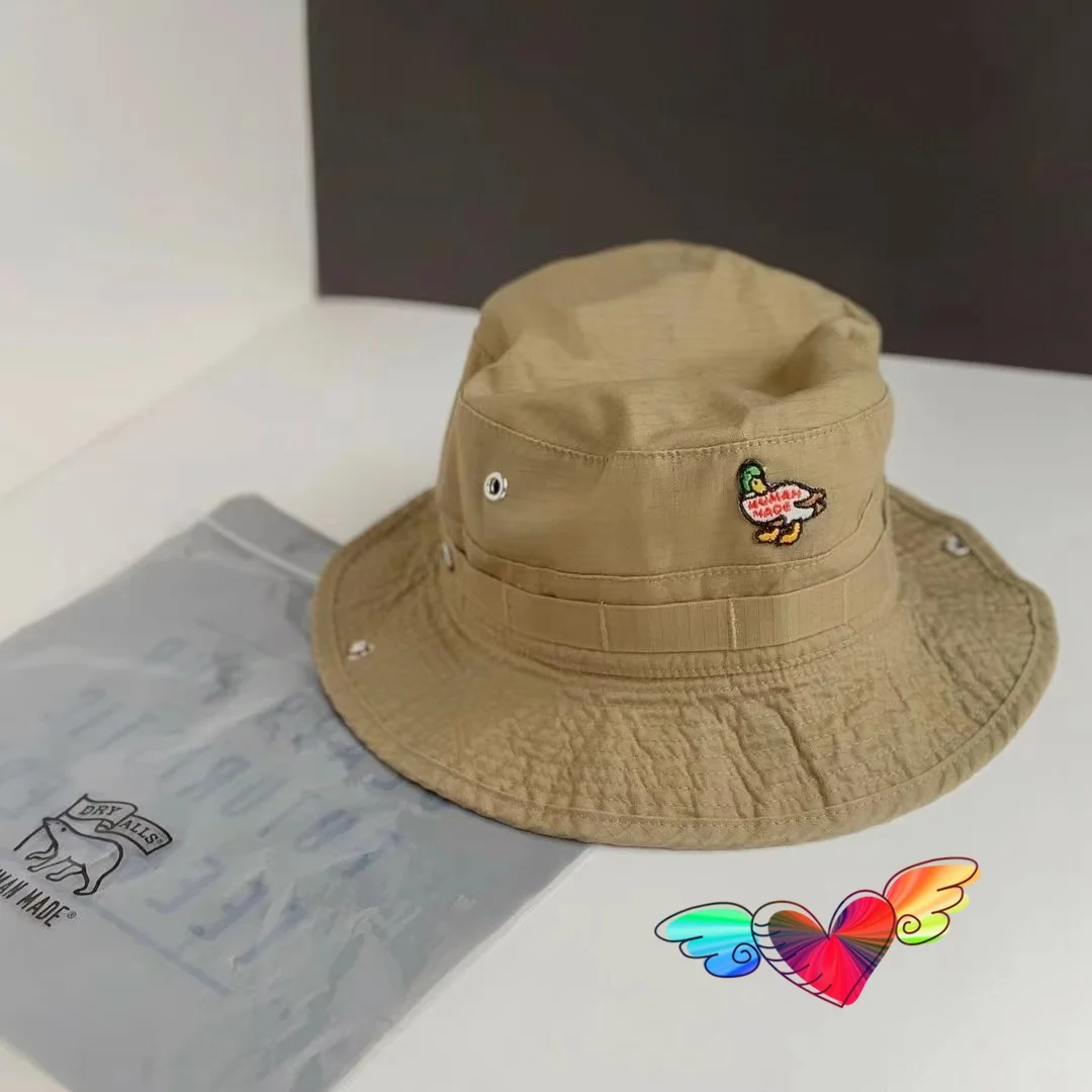 HUMAN MADE Bucket Hats 2021 Men Women High Quality Embroidered Duck