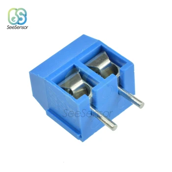 

20Pcs/lot KF301-2P KF301-3P KF301-5.0-2P KF301 2Pin 3Pin 5.0mm Straight Pin Screw PCB Terminal Block Connector Blue