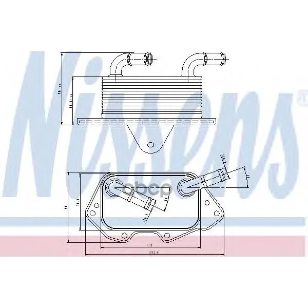 Радиатор Масляный Audi: A4/S4 3.2 Fsi 00- Nissens арт. 90662
