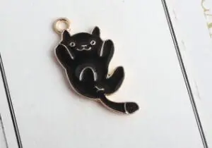 G Лот 50 шт. мультфильм милые кошки красное сердце любовь DIY брелок металлический Шарм Подвески Ювелирных изделий DIY подарки - Окраска металла: G