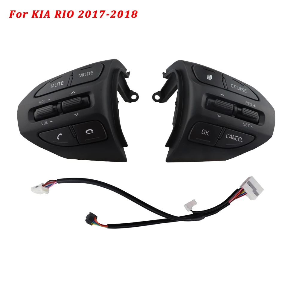 Для Kia K2 Рио X-LINE Рио 4 Многофункциональный Автомобильный руль, Bluetooth, фиксированный Скорость круиз Управление Кнопка аудио переключатель