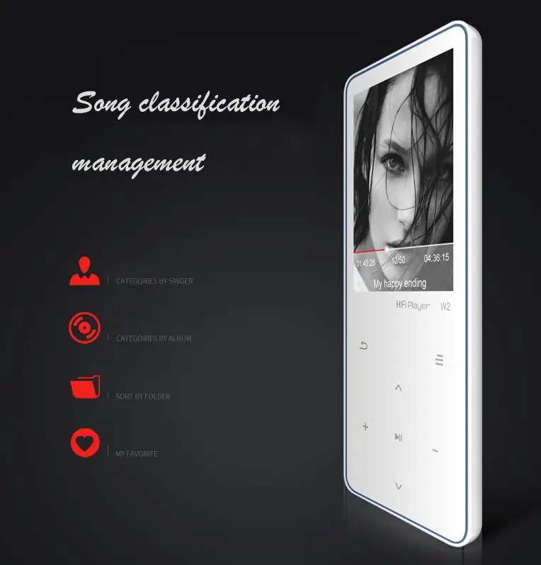 Bluetooth Сенсорный экран TFT экран MP3-плеер 8 Гб динамик HIFI Lossess портативный MP3 музыкальный плеер с радио/FM/запись