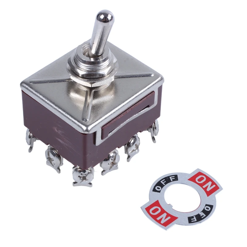 AC 380V 10A ВКЛ./ВЫКЛ./вкл. 3 положения 12 Pin запирающий переключатель 4PDT