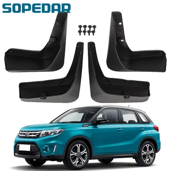 

SOPEDAR 4PCS Car Front Rear Mudguards For Suzuki Vitara 2018 Splash Guards Front Rear Wheel Mudflaps Styling Parts Mud Flaps