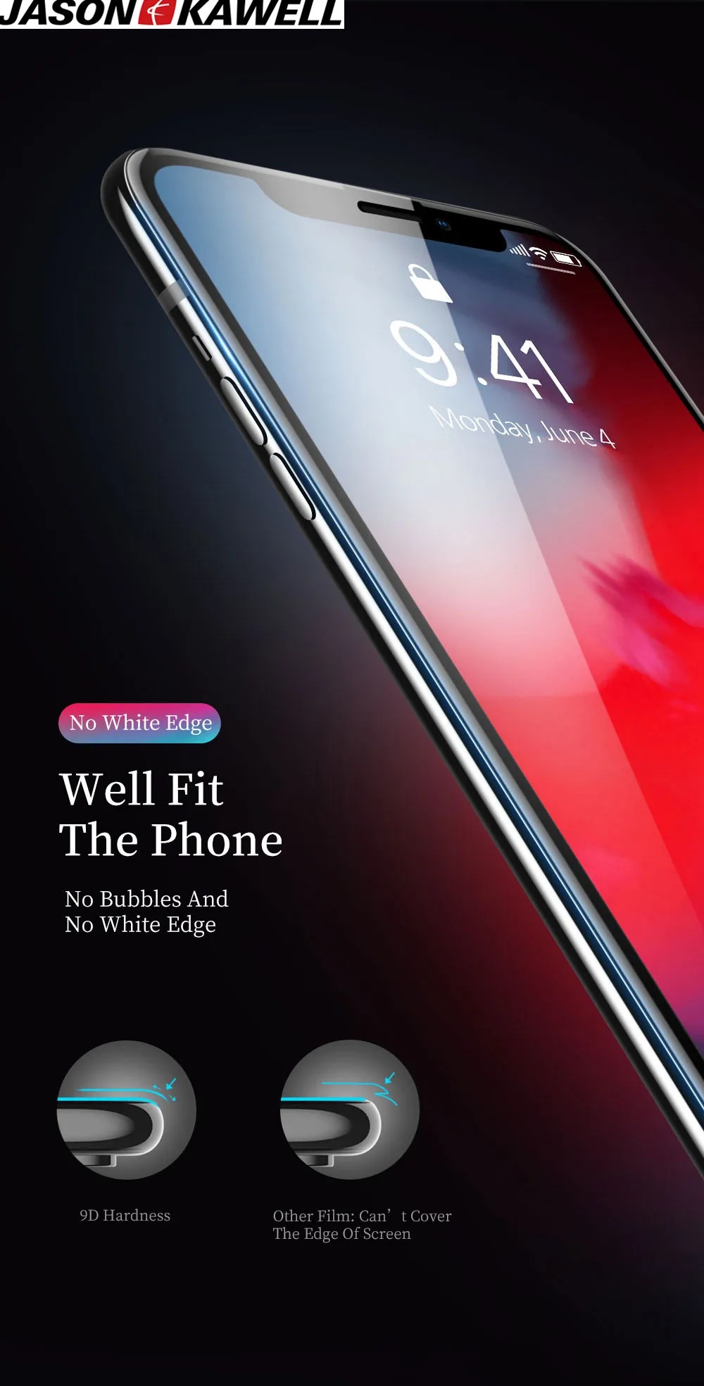 100pcs Tempered Glass 3D Full cover for iPhone 11 iPhone 11 Pro 11PRO max onScreen Protector Protective Glass JASON KAWELL