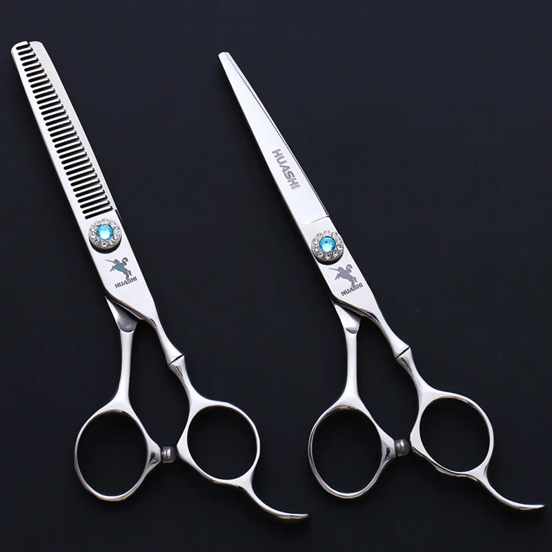 

OLOEY 6.0 Professional Hairdressing Scissors Professional Barber Scissors Set Hair Cutting Shears Scissor Haircut 9CR Material