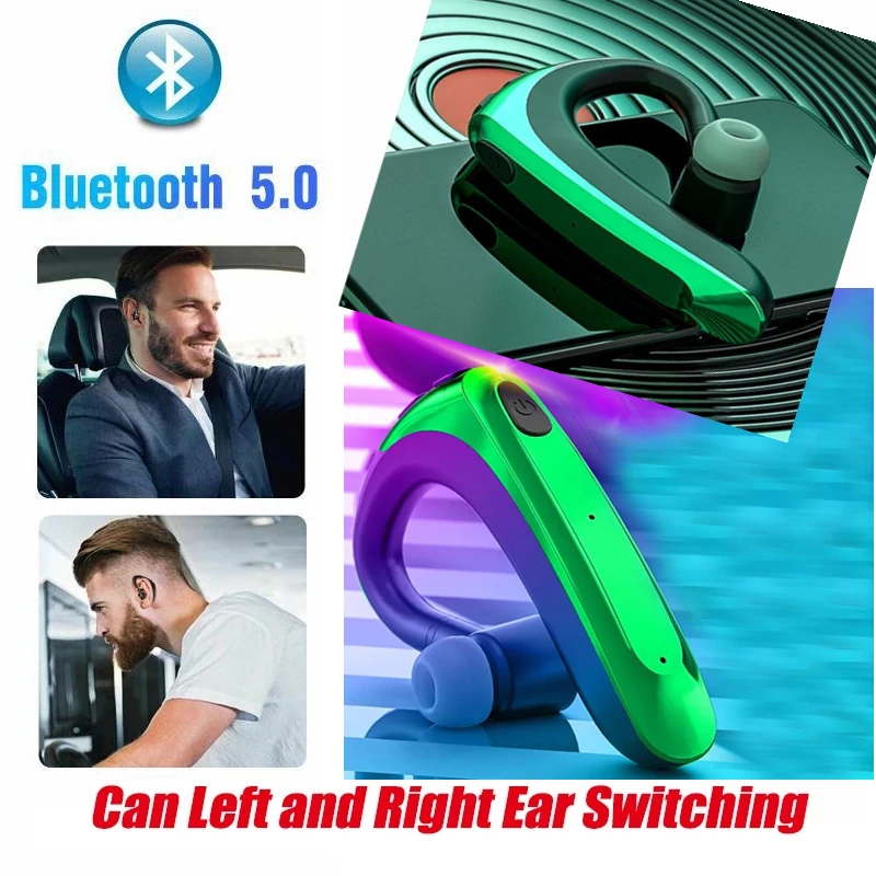 Children Left and Right Single Ear Hanging Headset Bluetooth 5.0 Sports HiFi 30h Long Standby Wireless Stereo Headphones Toy | Игрушки и