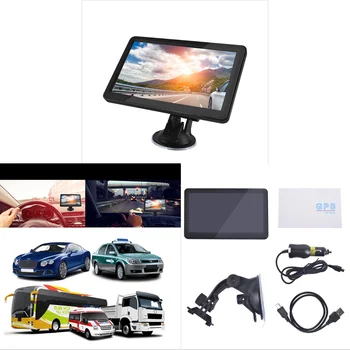 

7 Inch Car GPS Navigator 256M RAM 8GB ROM HD Sn Truck FM Navitel Satellite Navigation Latest