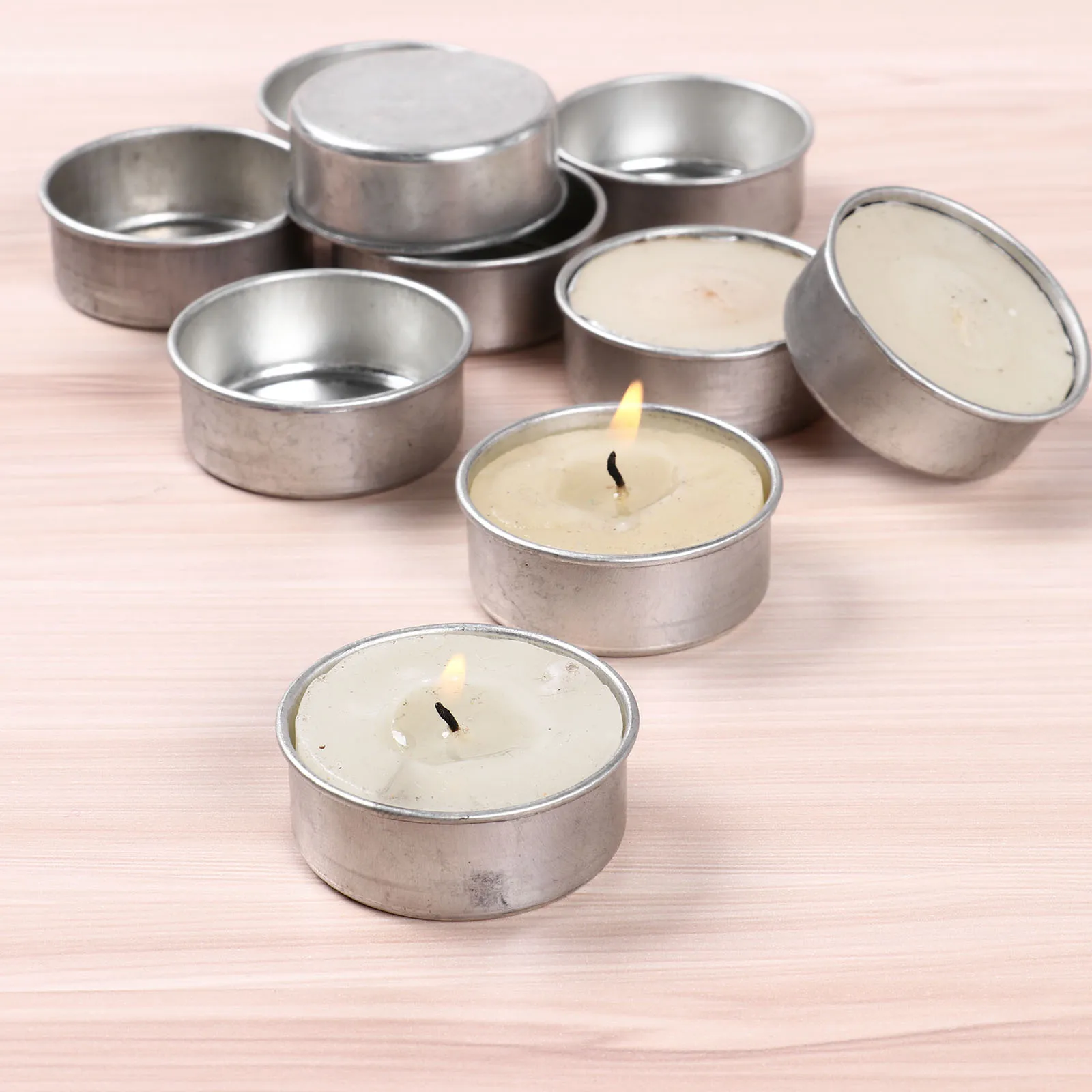Egetræ Produktionscenter Mursten 10pcs Round Metal Tea Light Cups Empty Tealight Case Candle Wax Containers  Candle Tins Holders Diy Candle Making Molds - Candle Holders - AliExpress