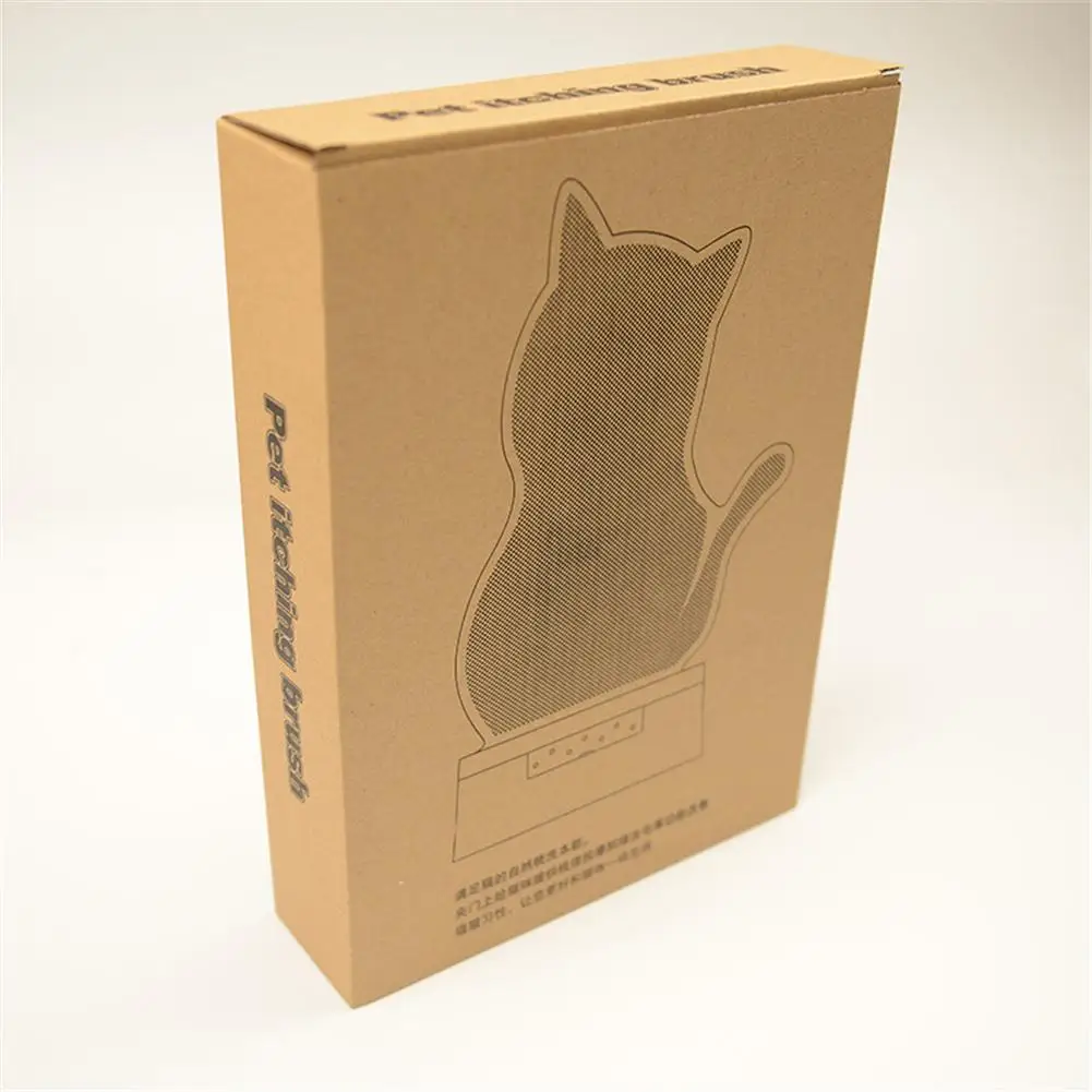 Cat Hair Groomer Cat Self Groomer Soft Rubber Bristles Cat Corner Groomer For Flat Wall Corner Cage Hand Hold