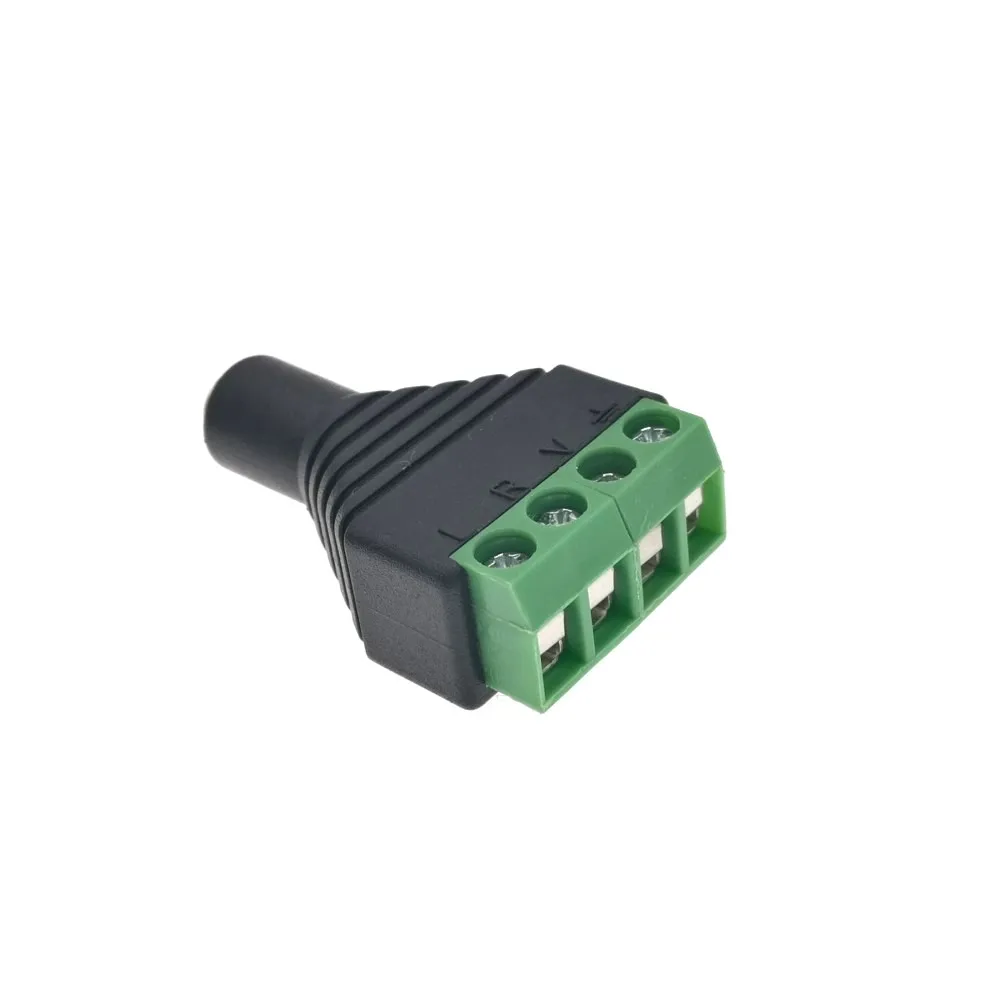 1set 3.5mm 18 Inch Jack Audio Connector To 4 Pin Terminal Stereo Adapter  (7)