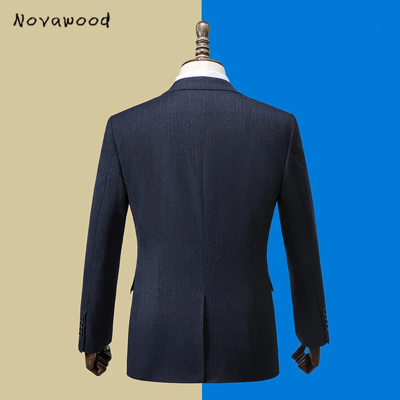 Novawwood два предмета Формальные смокинги жениха высокое качество Slim Fit бизнес мужской костюм реальные фотографии