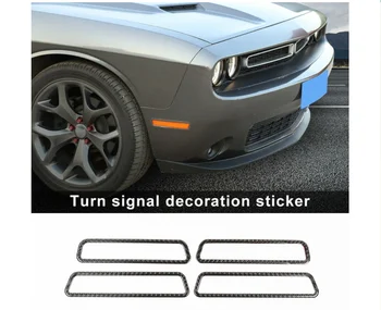 

Areyourshop Turn Signal Light Trim Lamp Decoration Cover Sticker Fit For Challenger 2015+ 4Pcs Car Exterior Accessories Parts