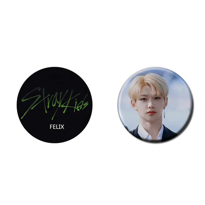 Straykids модные броши Bangchan Changbin круглый значок для одежды рюкзак шляпа Феликс Pins jin булавки Kpop аксессуары