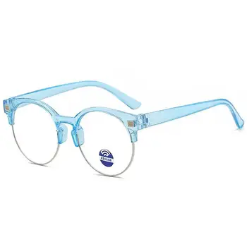

MISSKY Children Spectacles Metal Semi-rimless Eyeglasses Boys Girls Anti Blue Light Clear Lens